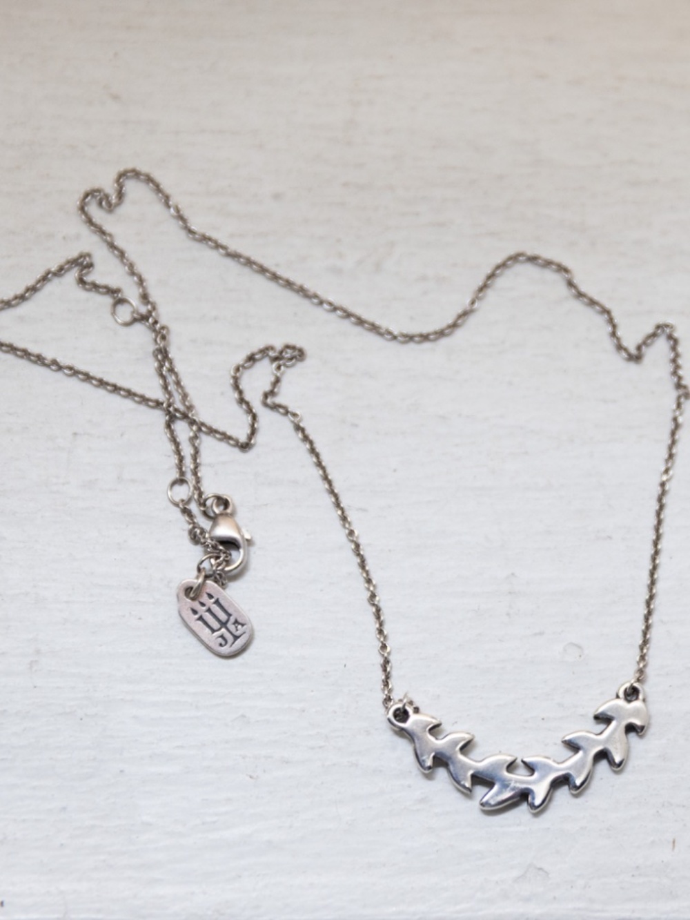 James Avery Retired Delicate Vines Necklace in Sterling Silver - Picture 2 of 2